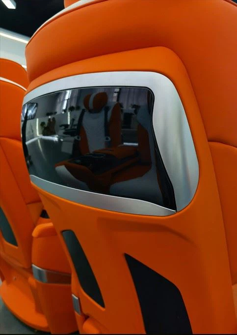 Back detail of captain's chair